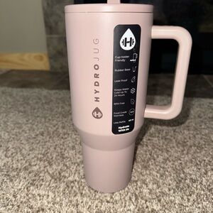 HydroJug Mauve Travel Mug with Handle